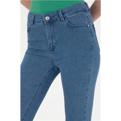 Kadın Açık Mavi Toothpick Fit Jean Pantolon