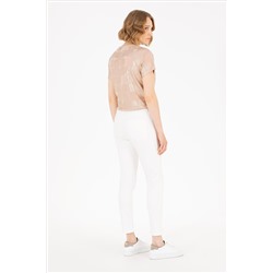 Kadın Beyaz Slim Hight Waist Fit Jean Pantolon