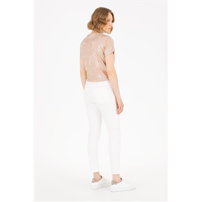 Kadın Beyaz Slim Hight Waist Fit Jean Pantolon