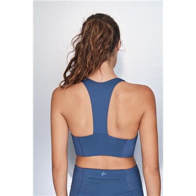 Sujetador deportivo 4D Stretch azul