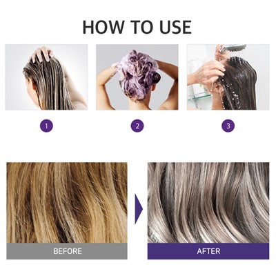 5 Salon No Yellow Shampoo Шампунь против желтизны волос
