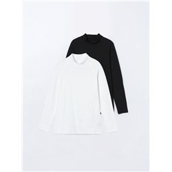 PACK OF 2 HIGH NECK THERMAL SPORTS TOPS