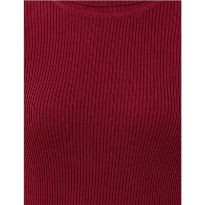Balıkçı Yaka Bordo Slim Fit Basic Kazak