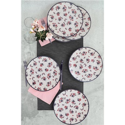 Keramika Bud Flower Servis Tabağı 26 cm 6 Adet 20783 ST040106F022A228J00MAS3T00