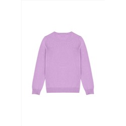 Kız Çocuk Lila Basic Kazak