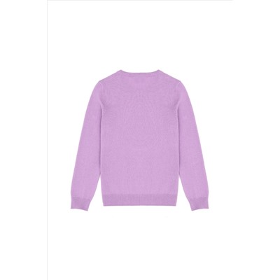 Kız Çocuk Lila Basic Kazak