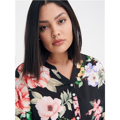 Bluse mit Blumenprint