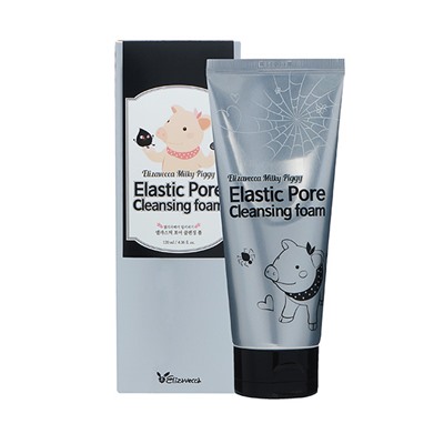 Elizavecca Milky Piggy Elastic Pore Cleansing Foam Пенка с древесным углем 120мл