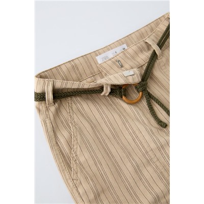 POCAS UNIDADES PANTALÓN RAYAS CINTURÓN