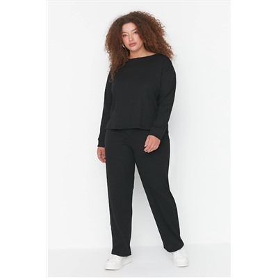Trendyol Curve Selanik Örme Pijama Takımı TBBAW23AI00002