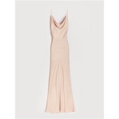 Maxikleid in Lingerie-Optik