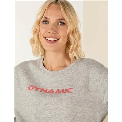 Gri Melanj Crop Top Sweatshirt