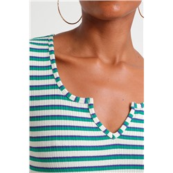 Camiseta Verde y blanco