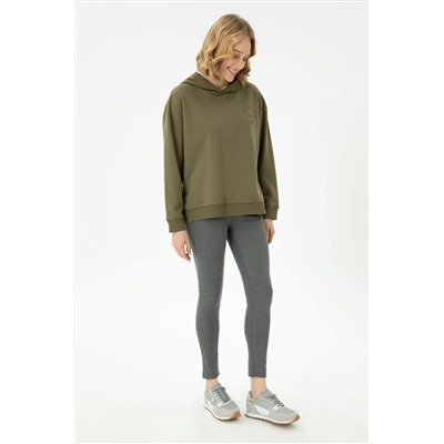 Kadın Haki Sweatshirt