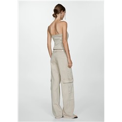 Jeans cargo bolsillos