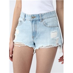 RIPPED DENIM SHORTS