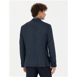 Açık Lacivert Slim Fit Ceket