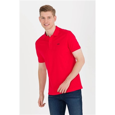 U.S. Polo Assn. Erkek Kırmızı Polo Yaka Basic T-shirt G081SZ011.000.1589122