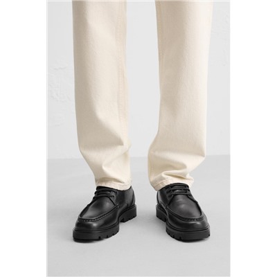 ZAPATO PIEL BORDÓN