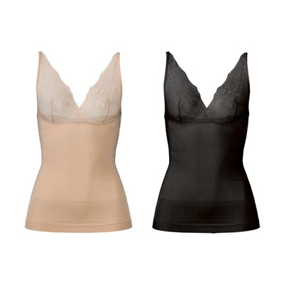 ESMARA® Lingerie Formhemden Damen, 2 Stück, optimale Passform