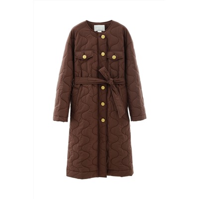 Anorak largo Marrón