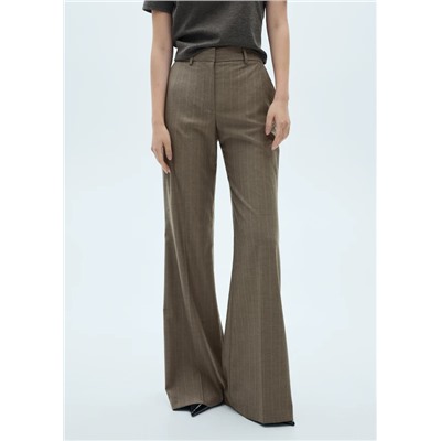 Pantalón flare raya diplomática REF. 77087113