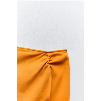 ASYMMETRIC DRAPED BODYSUIT