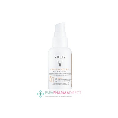 Vichy Capital Soleil SPF50+ UV-Age Daily Teintée Light Haute Protection UV et Prévention Anti-âge 40ml