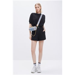 Short de tiro alto Negro