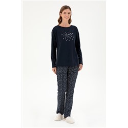 Kadın Lacivert Pijama Takımı