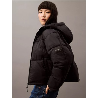 Short Hooded Puffer Jacket