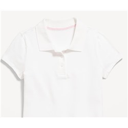 Uniform Pique Polo Shirt for Girls
