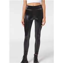 Skinny Leggings in Vinyl-Optik