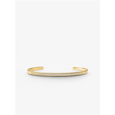 MICHAEL KORS Precious Metal-Plated Sterling Silver Pavé Nesting Cuff
