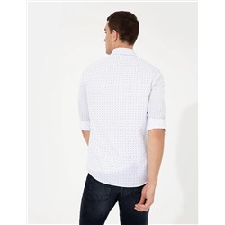 Lacivert Slim Fit Uzun Kollu Gömlek