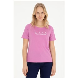 Kadın Menekşe Bisiklet Yaka Tişört