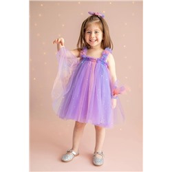 Pixy Love Lila Kız Çocuk Elbise Luna Sky PL23S7067B300508