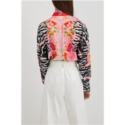 Camisa cebra flores
