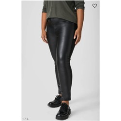 Leggings - Lederimitat