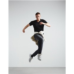 V-neck T-shirt, Men, Black