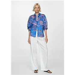 Camisa fluida estampado floral