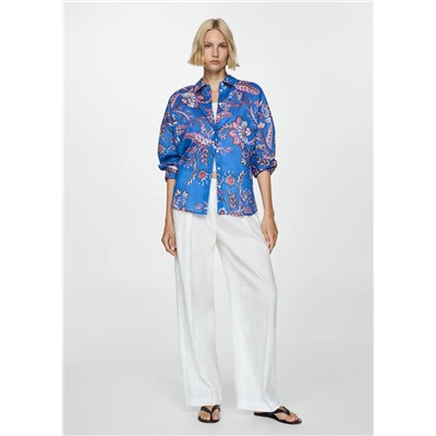 Camisa fluida estampado floral