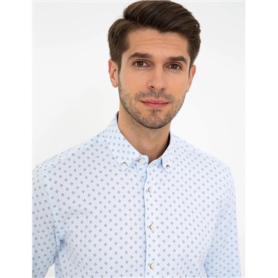 Açık Mavi Regular Fit Uzun Kollu Gömlek