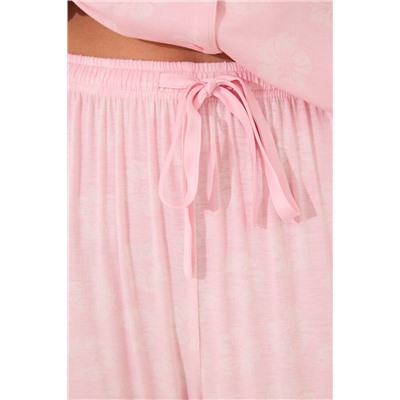 Pijama camisero rosa Capri viscosa