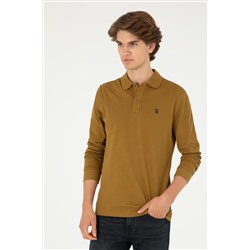 Erkek Açık Haki Basic Sweatshirt