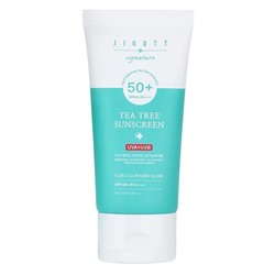 JIGOTT Signature Tea Tree Sunscreen Солнцезащитный крем с экстрактом чайного дерева 70мл
