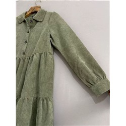 Женское вельветовое платье , размера Plus size Экспорт
