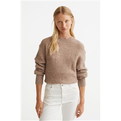 Gerippter Pullover