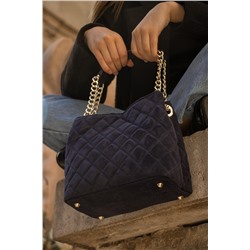 Bolso de piel Hina Azul marino