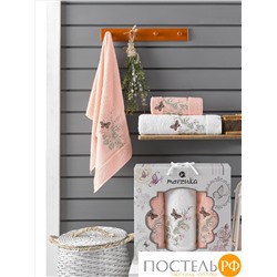 10170 Комп. Пол. MERZUKA махр. в короб. (50*90/2)(70*140/1) 3 шт. PAPILLON оранжевый
